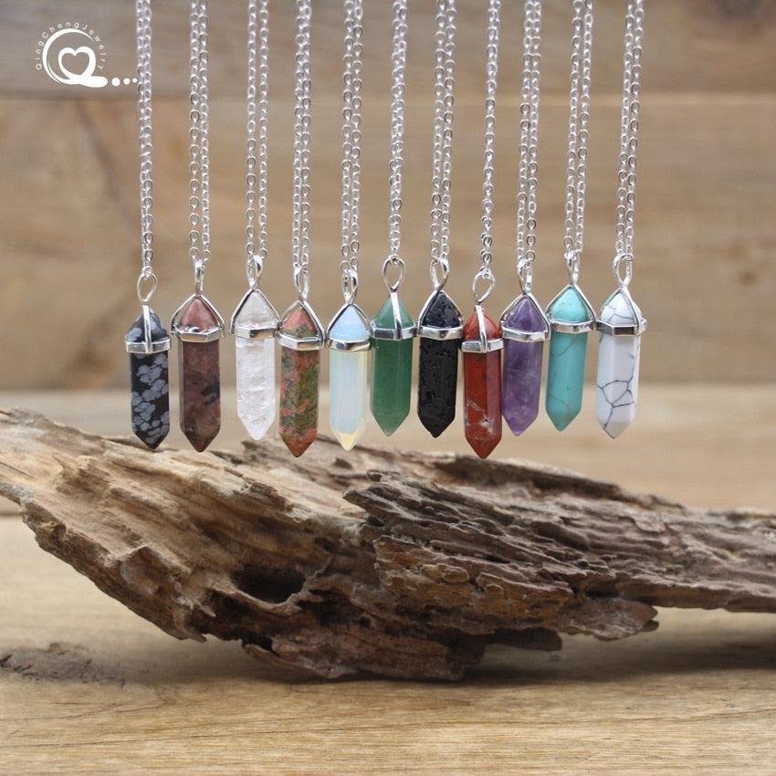Pendentif Pierre Naturelle pendentif pierre vue latérale