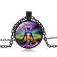 Vue rapprochée du pendentif montrant les 7 chakras alignés