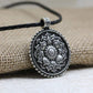 Pendentif argent en forme de fleur de lotus tibétain