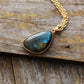 Vue d'ensemble du pendentif en labradorite scintillante