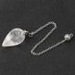 Cristal de Roche, pendule suspendu, lumière traversante