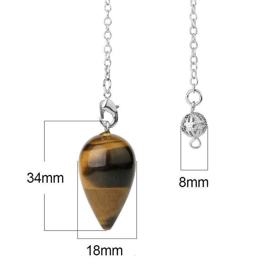 Pendule en Opaline translucide, lumière douce et apaisante