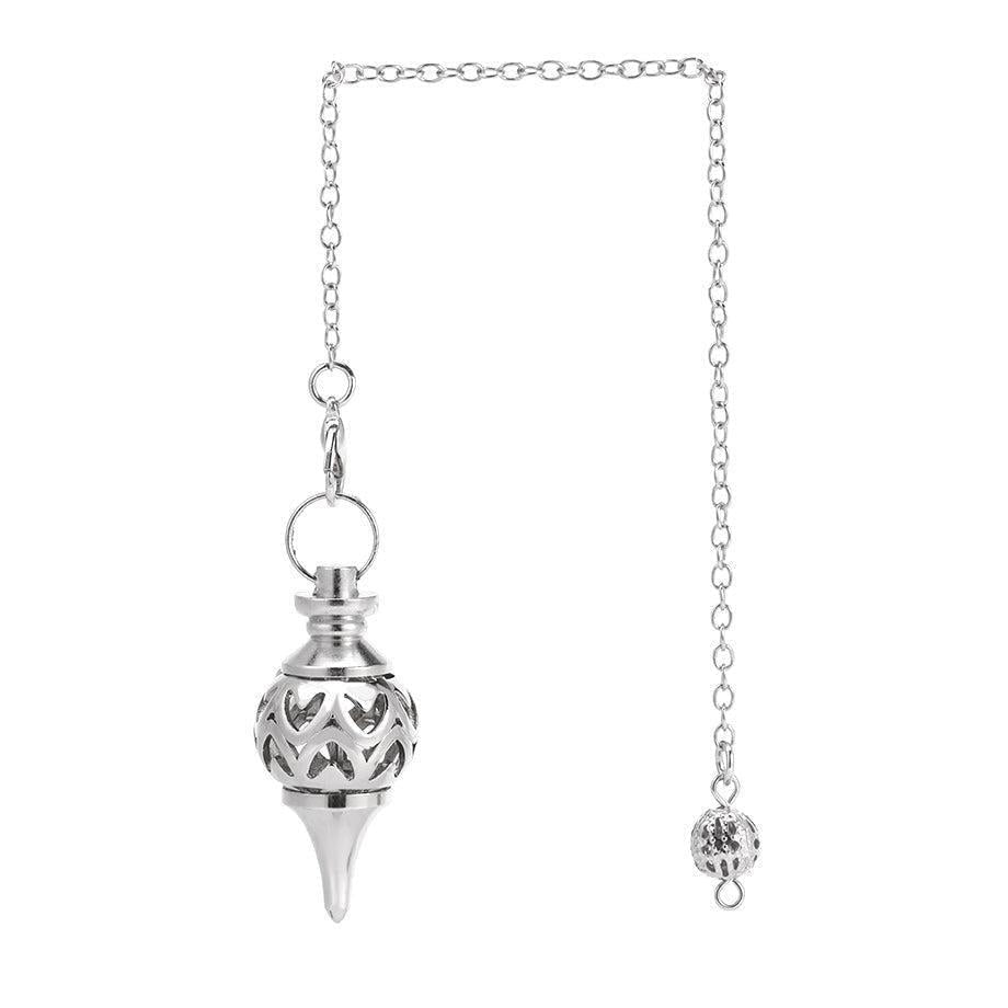 Pendule de radiesthésie en or rose, détail du poids