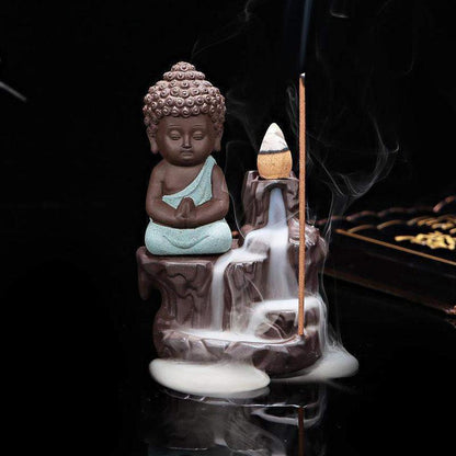 Encensoir céramique Bouddha, ambiance zen et apaisante
