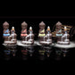 Encensoir en céramique avec cône d'encens allumé