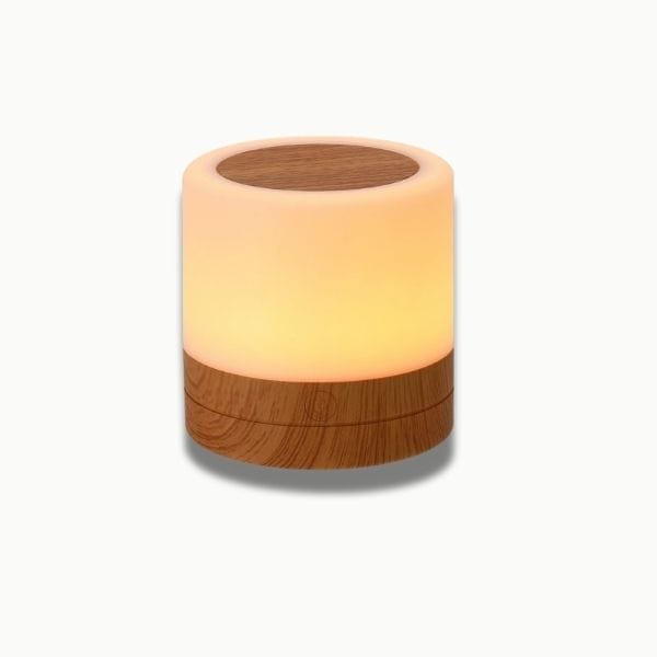 Veilleuse portable montrant son design moderne et épuré