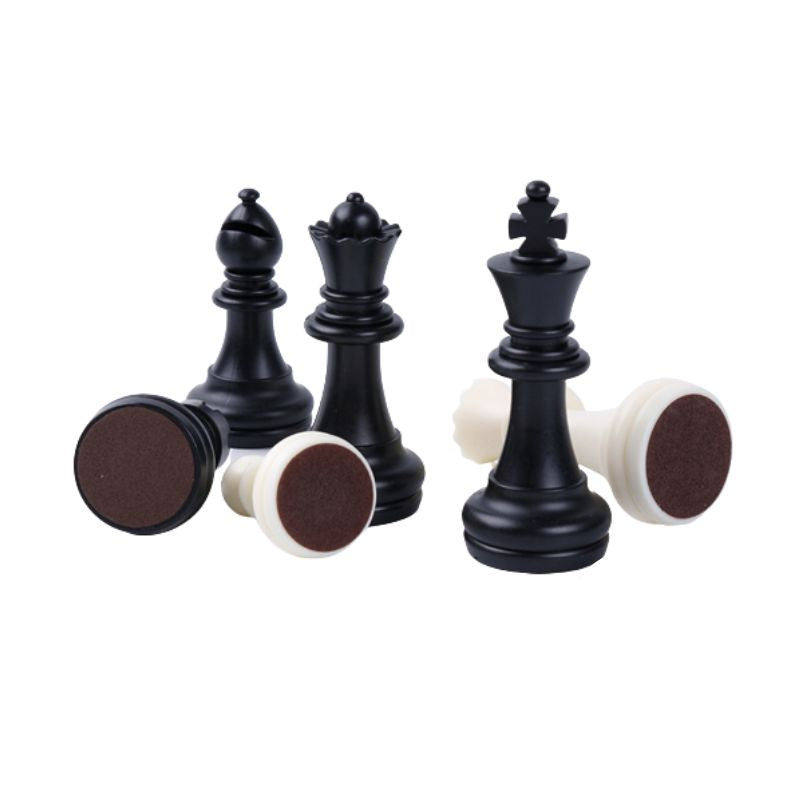 Ensemble complet de pièces d'échecs magnétiques en plastique