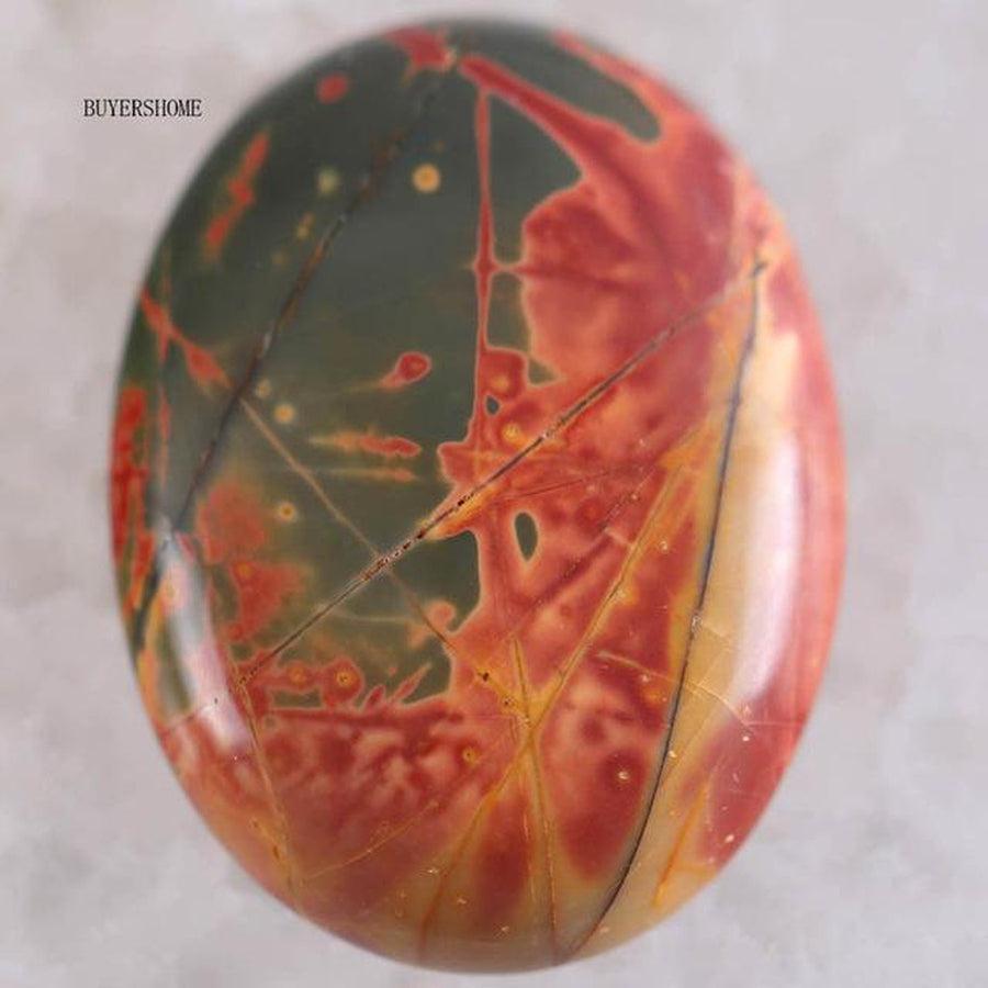 Pierres Cabochon Ovales Jaspe pierres forme cabochon ovale vue de face vue 16