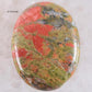 Pierres Cabochon Ovales Jaspe pierres forme cabochon ovale vue du matériau vue 20