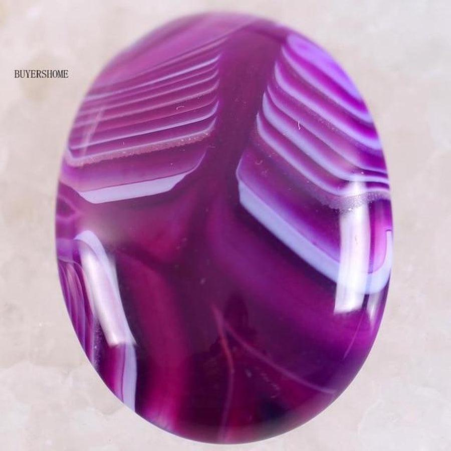 Pierres Cabochon Ovales Jaspe pierres forme cabochon ovale vue de face vue 24