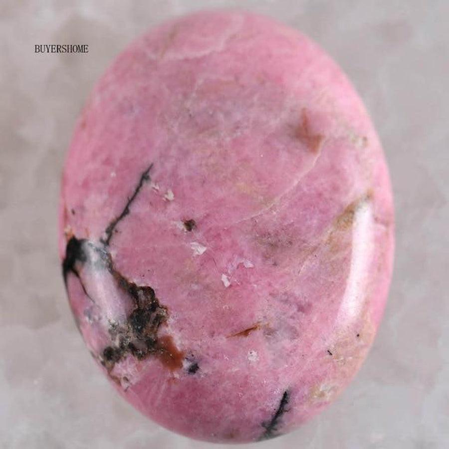 Pierres Cabochon Ovales Jaspe pierres forme cabochon ovale vue latérale
