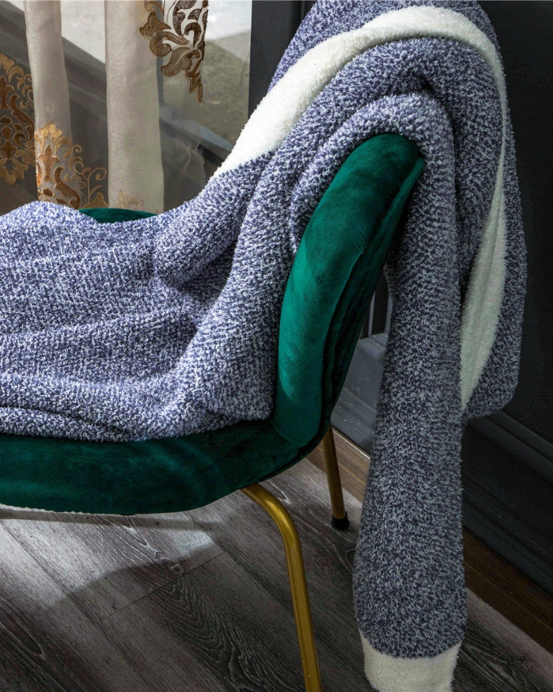 Texture douce du plaid marron en gros plan