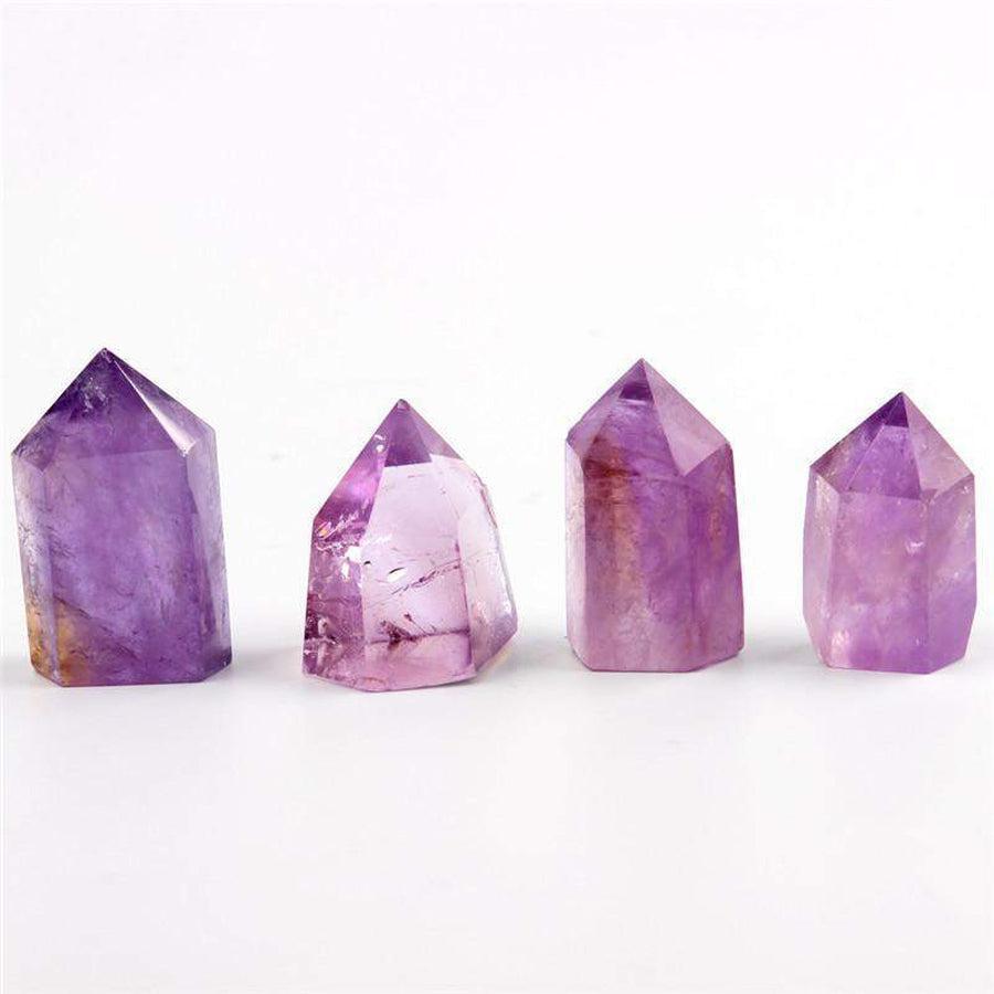 Pointe d'améthyste montrant des nuances violettes intenses