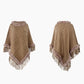 Vue arrière du poncho, soulignant sa coupe ample