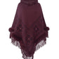 Poncho en Pilou Pilou, texture et motifs visibles