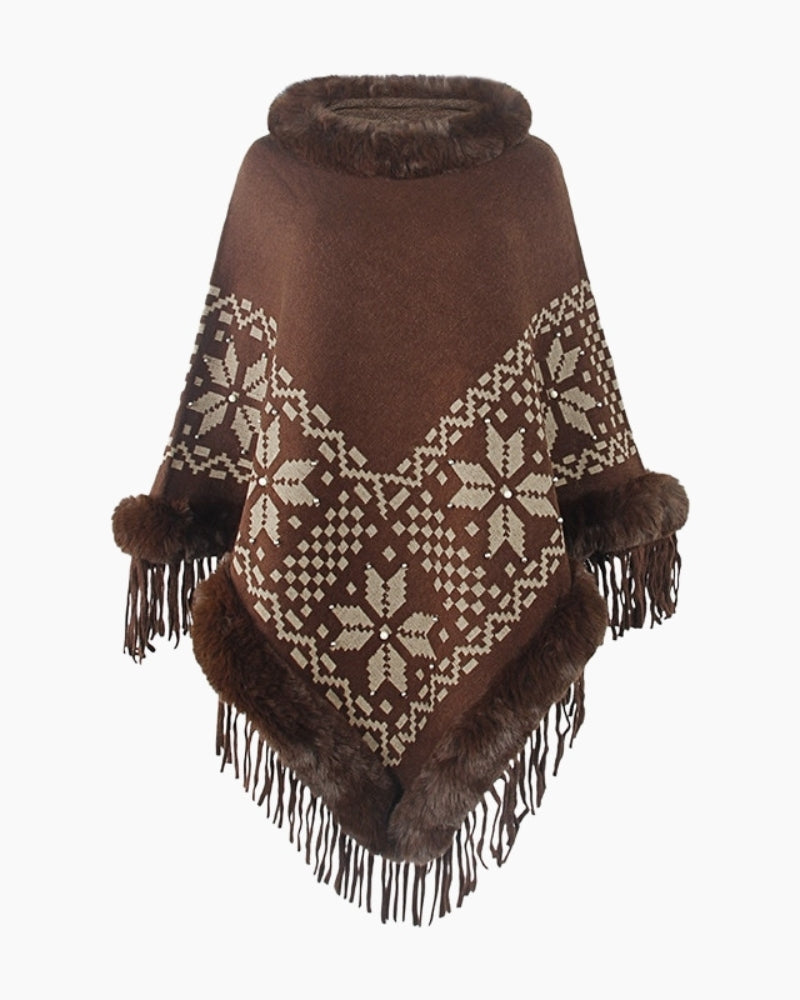 Poncho en tissu respirant, bordures Pilou Pilou