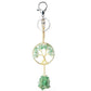 Détail des perles et de l'arbre de vie en aigue-marine