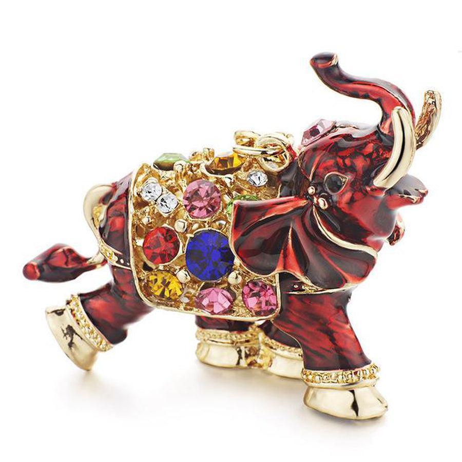 Vue d'ensemble du porte-clés éléphant, élégant et raffiné