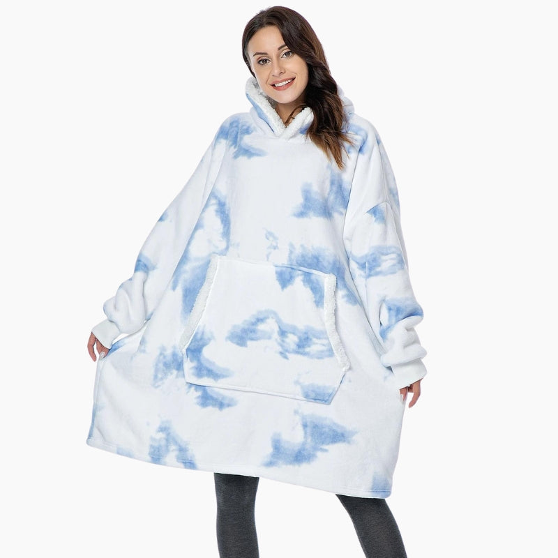 Gros plan sur la texture douce du pull Pilou Pilou
