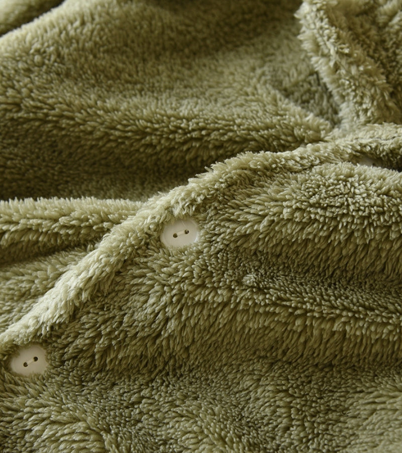 Vue de dos du pyjama vert en Pilou Pilou pour homme