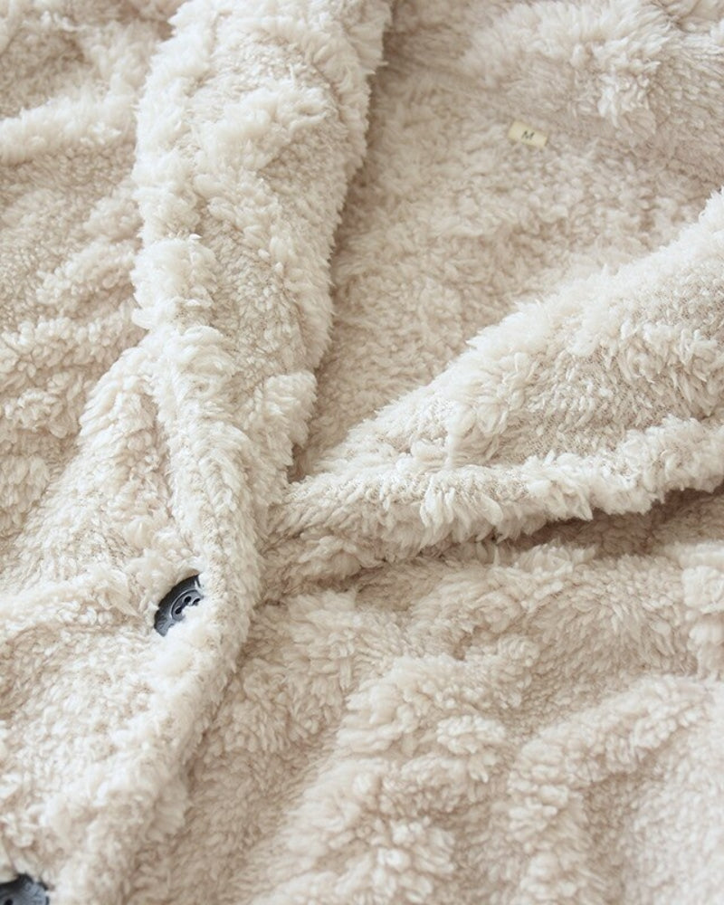 Vue de dos du pyjama flanelle à carreaux pour femme
