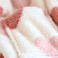 Pyjama flanelle crème, motifs cœurs, vue latérale, poches visibles