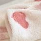 Bas de pyjama flanelle crème, motifs floraux, coupe droite