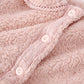 Détail du tissu flanelle rose doux et confortable