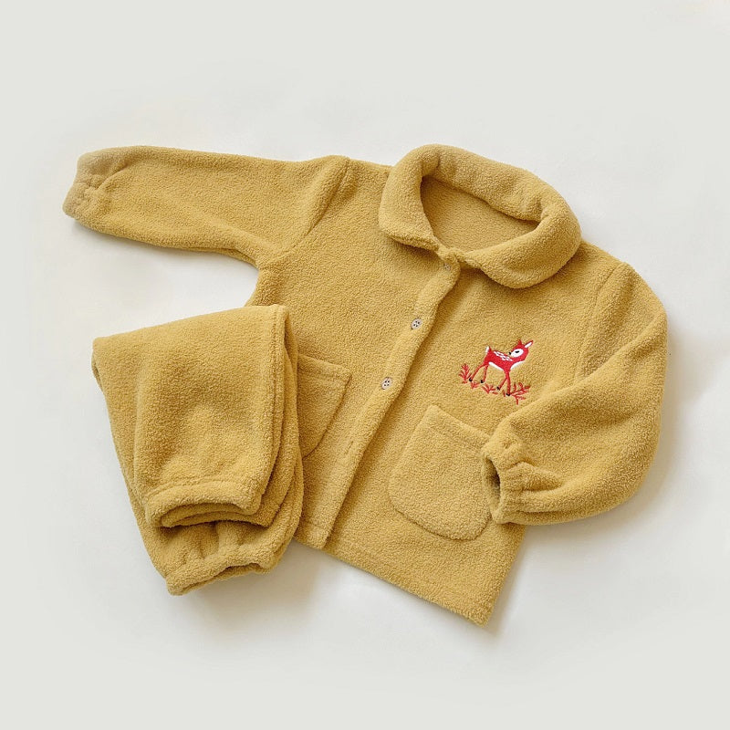 Bas de pyjama avec élastique à la taille, matière confortable