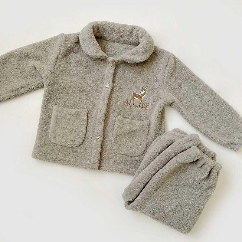 Pyjama enfant mixte en Pilou Pilou, fermeture à boutons