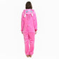 Pyjama Stitch rose, fermeture éclair visible à l'avant