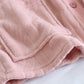 Ensemble pyjama rose en velours, manches longues