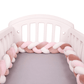 Réducteur de lit tressé en coton doux pour bébé
