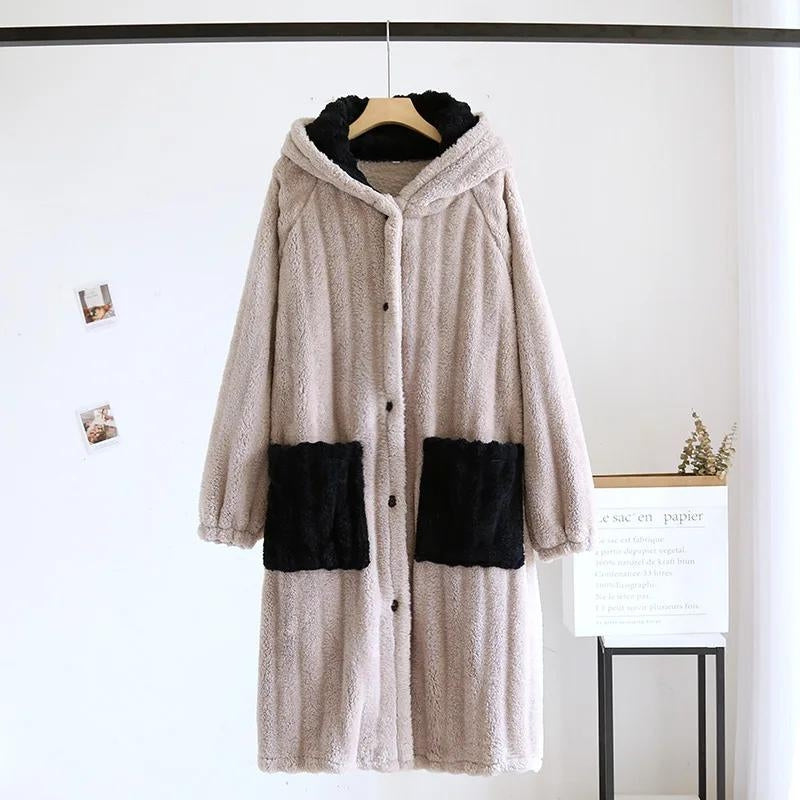 Robe de chambre en Pilou Pilou, gros plan sur la texture
