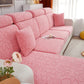 Vue latérale de la housse polaire ajustée sur un coussin