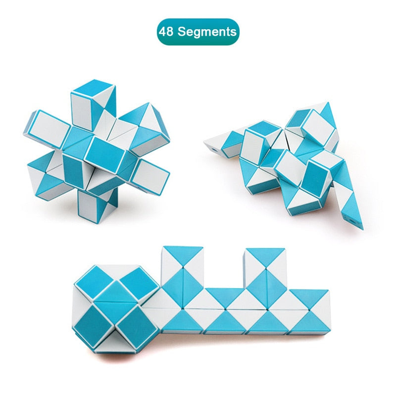 Serpent magique de 48 segments, formant une structure en S