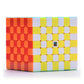 Cube 7x7 vu de face avec couleurs vives