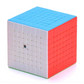 Cube 8x8 coloré avec toutes les faces visibles