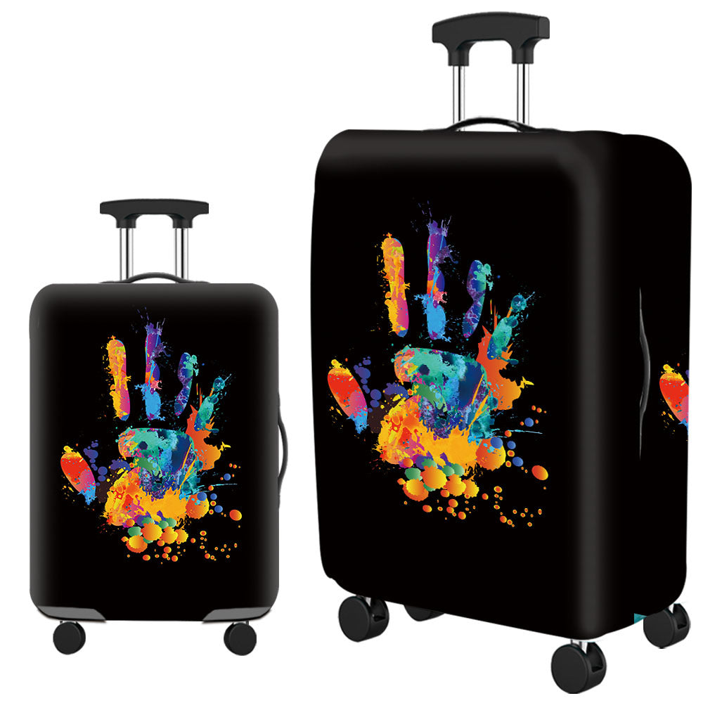 Housse de valise en Lycra imperméable avec motifs colorés