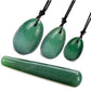 Trois œufs de Yoni en aventurine de tailles variées