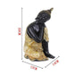 Statue Bouddha Amitabha sur fond neutre, dimensions équilibrées