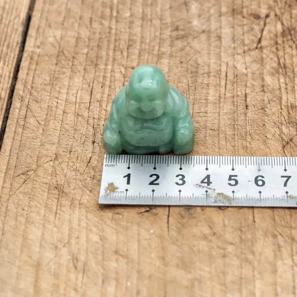 Bouddha rieur sculpté en obsidienne noire, pour protection spirituelle
