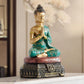 Statue Bouddha Anjali-Mudra assis en résine noire