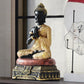 Gros plan sur les mains jointes d'un Bouddha Anjali-Mudra