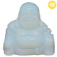Statuette en quartz rose, Bouddha rieur, ambiance zen