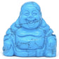 Statuette en œil de tigre, Bouddha rieur, texture marbrée