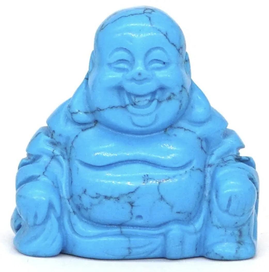 Statuette en œil de tigre, Bouddha rieur, texture marbrée