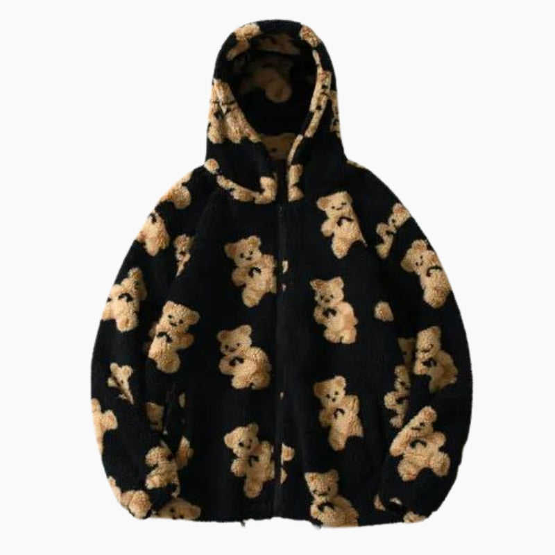 Vue de face d'un sweat Pilou Pilou avec capuche