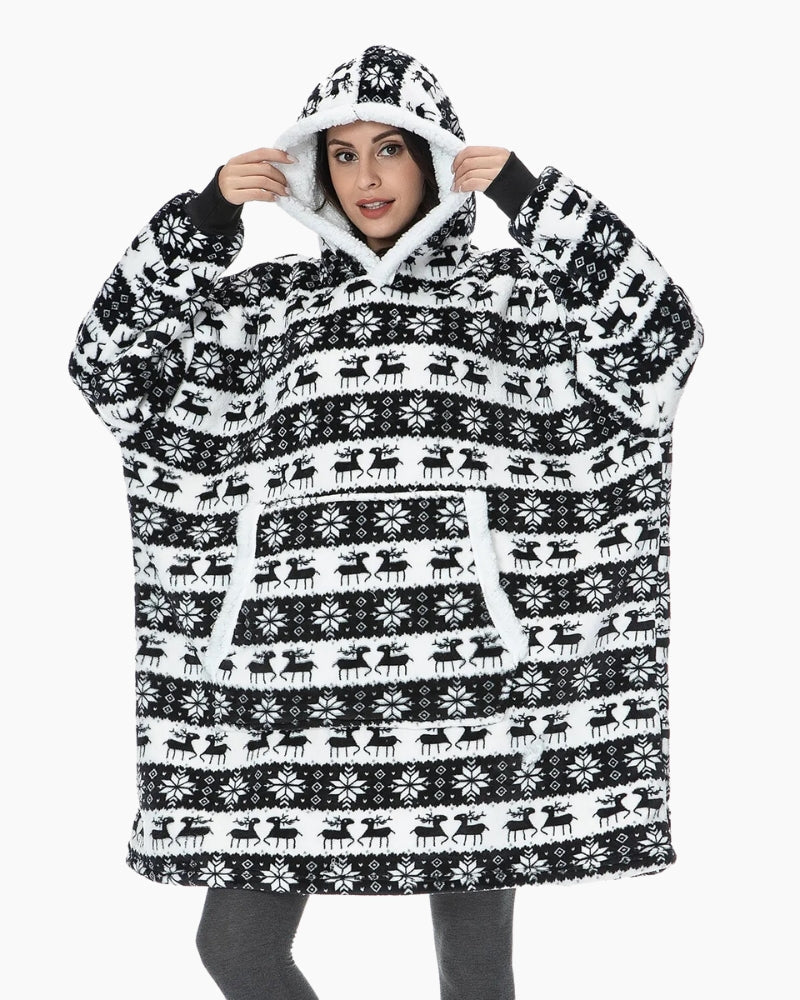 Capuche du sweat plaid, doublure douce et chaude