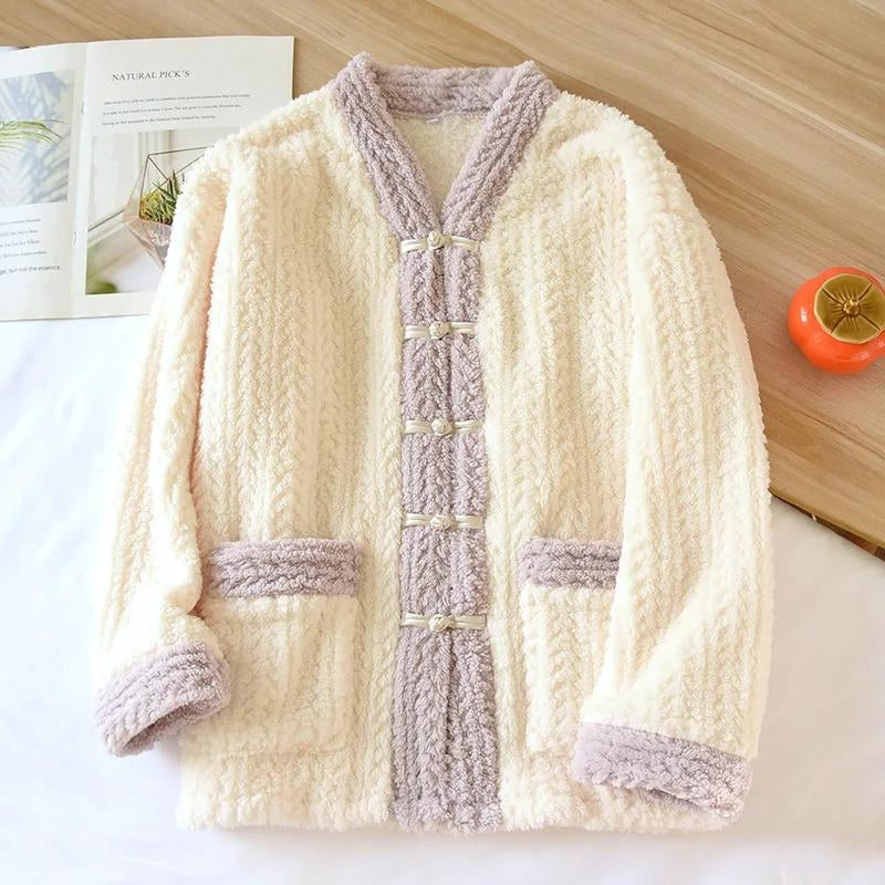 Sweat pyjama beige en Pilou Pilou pour femme